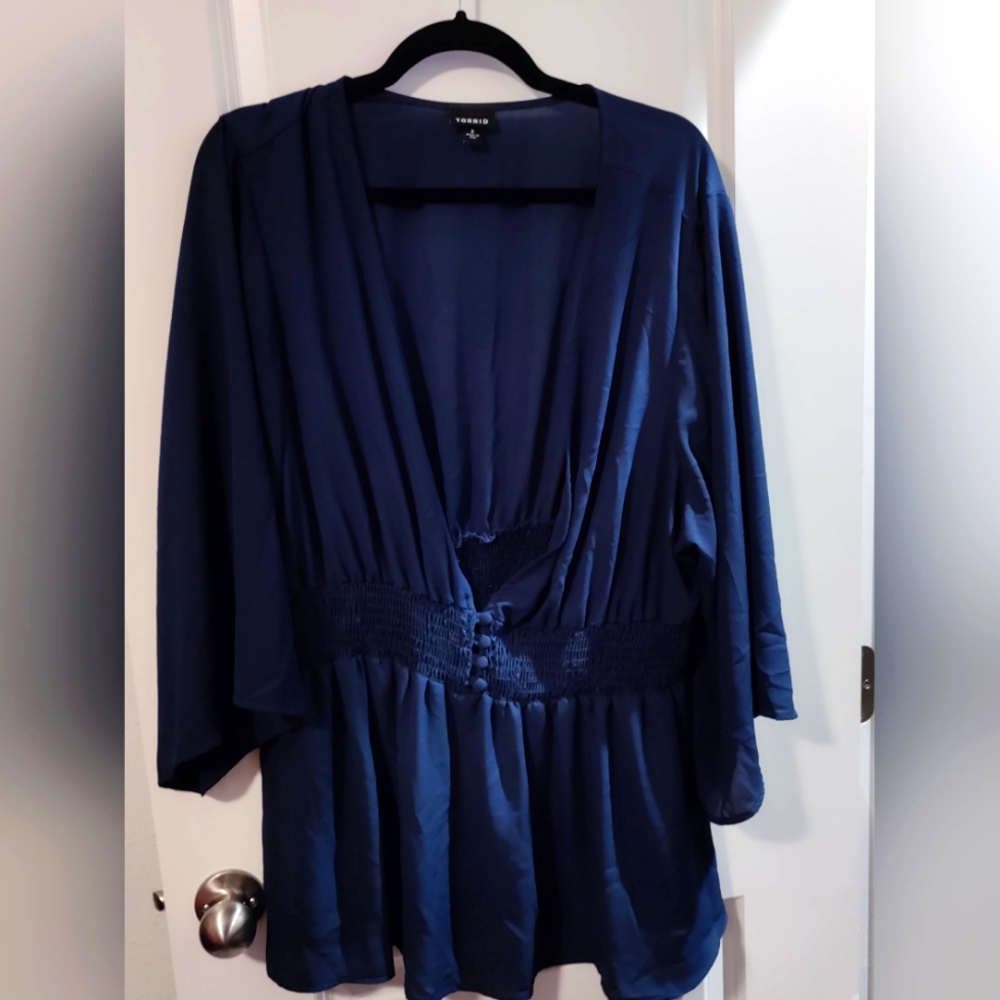 Blue Dress Shirt Torrid Size 3